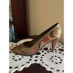 Antique Solid Brass High Heel Shoe